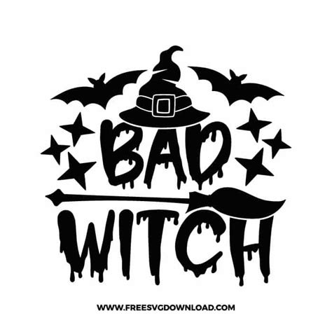 Show off your wicked personality with these bold bad witch SVG designs.